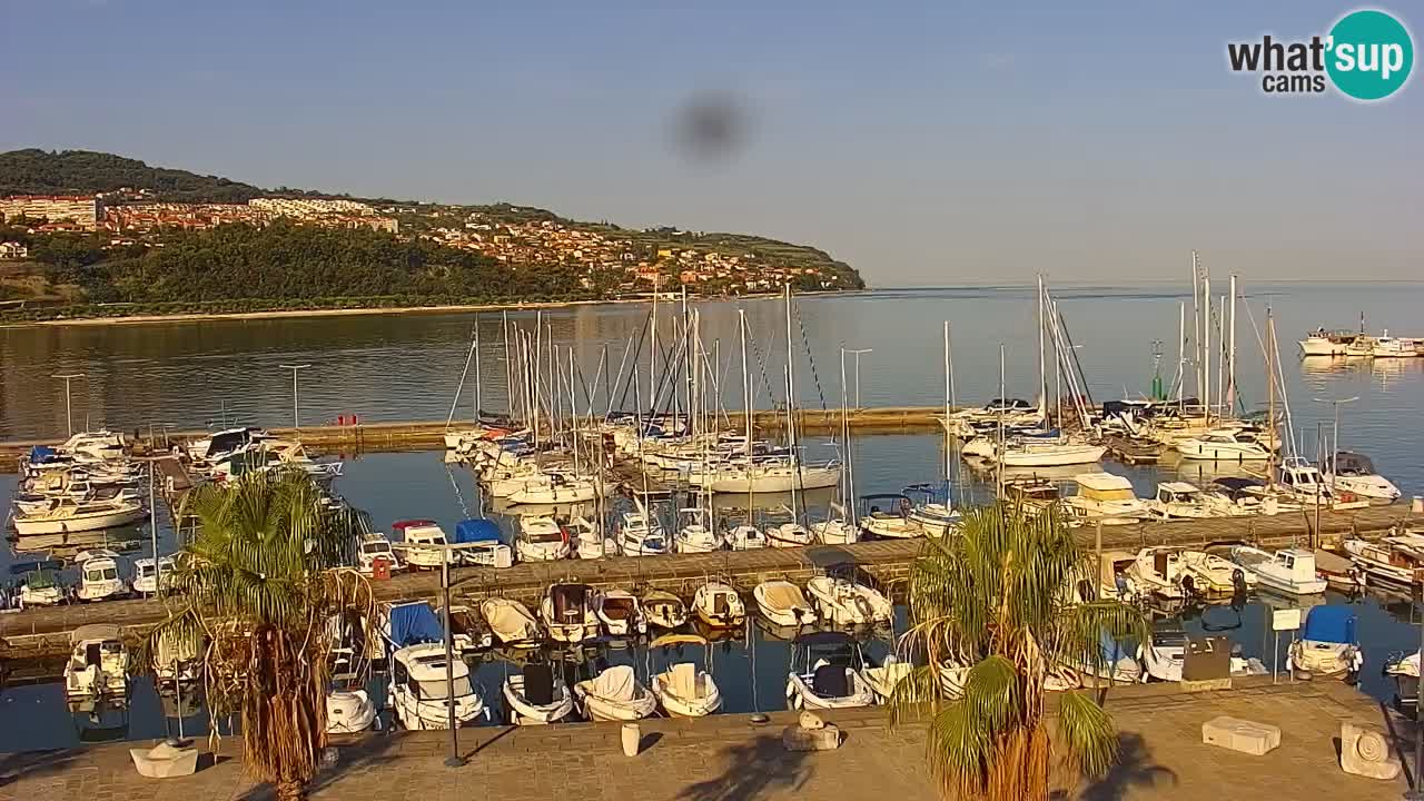 Webcam Capodistria – marina e lungo mare dall’Hotel Grand Koper