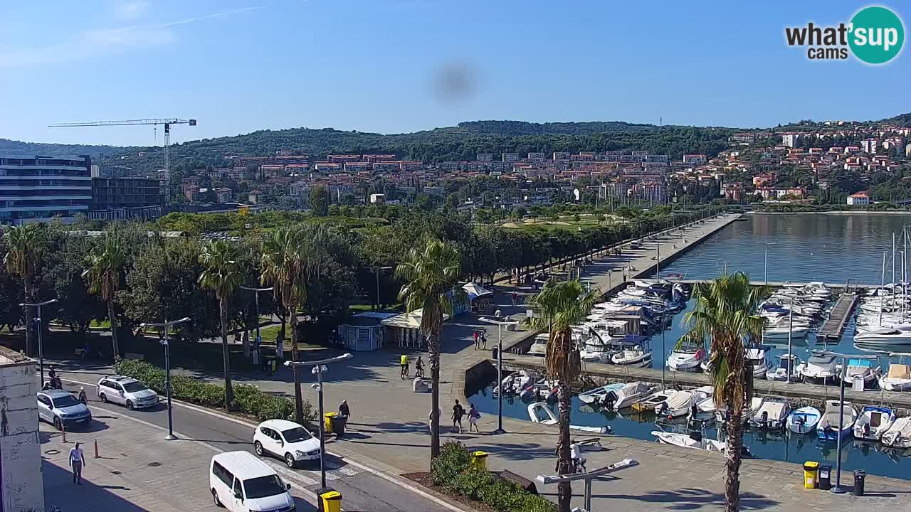 Web kamera Koper – marina i promenada – hotel Grand Koper