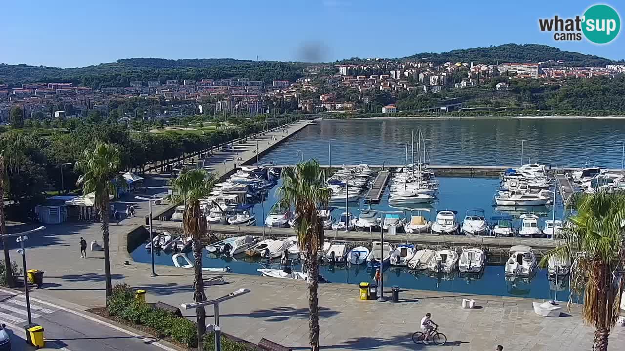 Webcam Capodistria – marina e lungo mare dall’Hotel Grand Koper