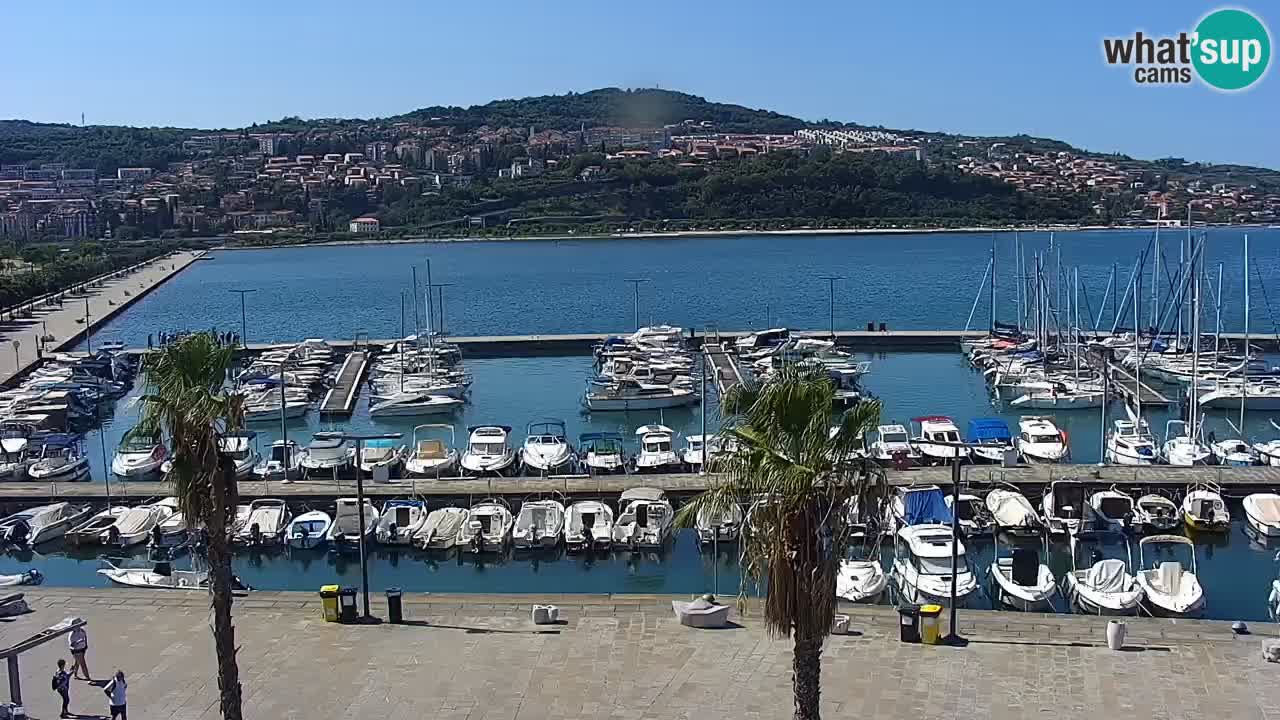 Web kamera Koper – marina i promenada – hotel Grand Koper