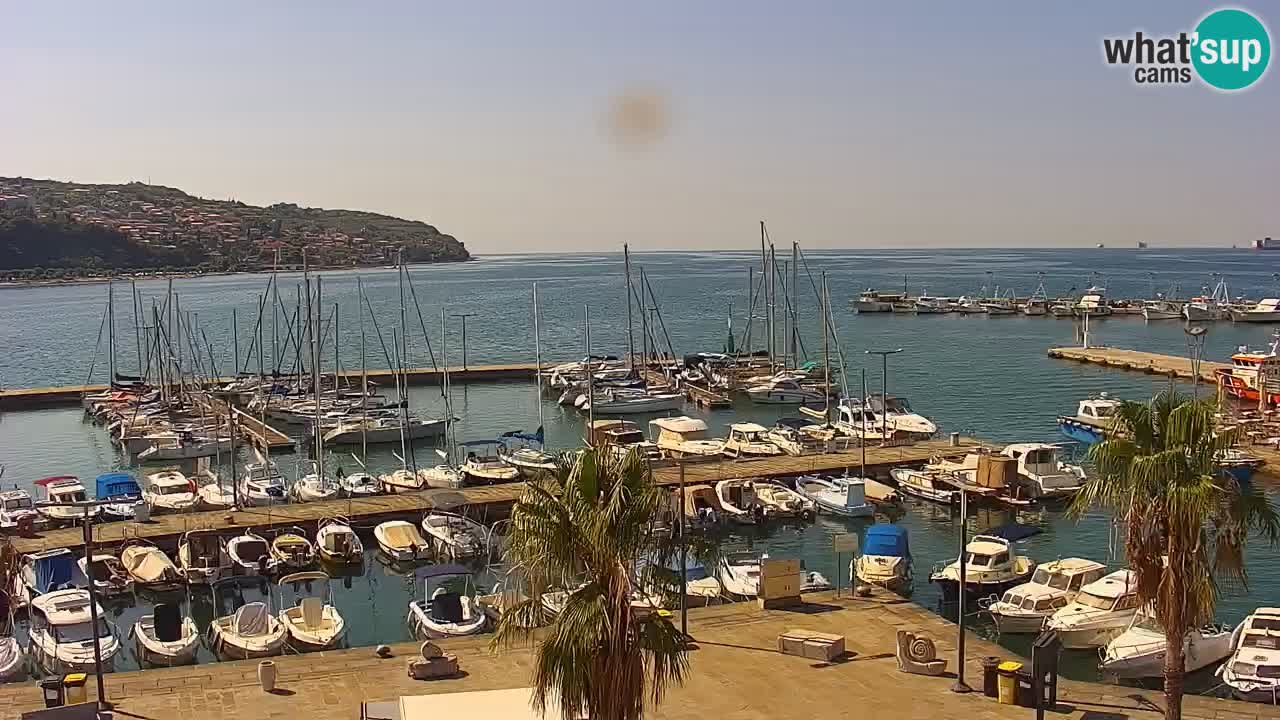 Webcam Capodistria – marina e lungo mare dall’Hotel Grand Koper