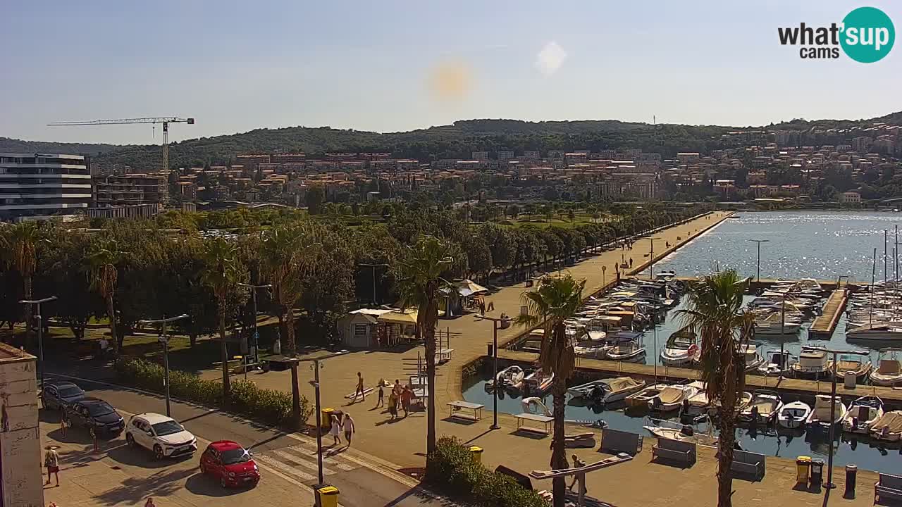 Web kamera Koper – marina i promenada – hotel Grand Koper