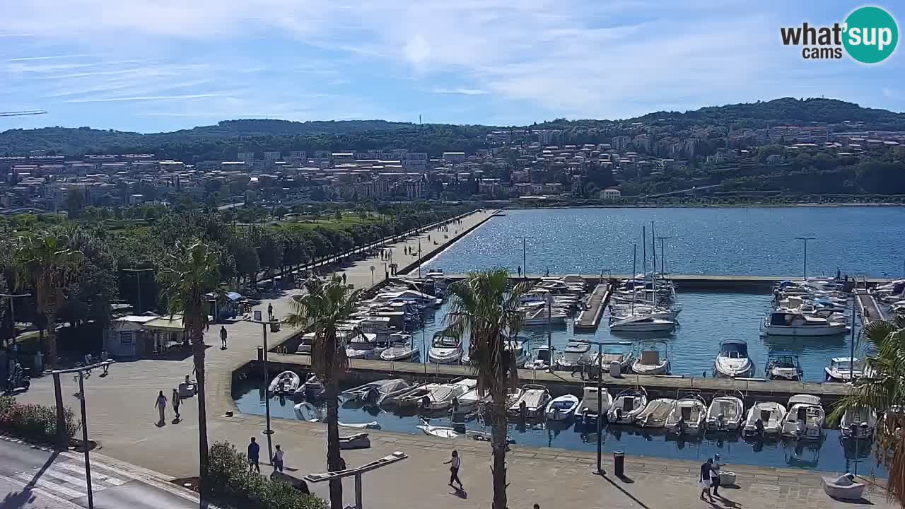 Web kamera Koper – marina i promenada – hotel Grand Koper