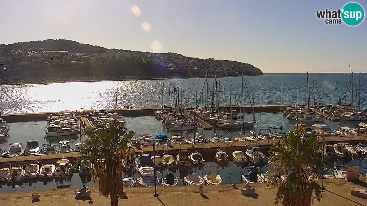 Webcam Capodistria – marina e lungo mare dall’Hotel Grand Koper