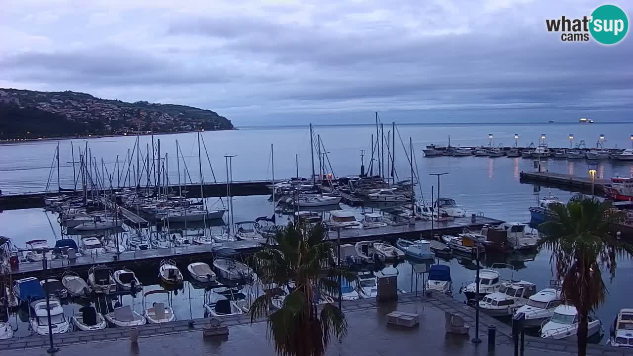 Web kamera Koper – marina i promenada – hotel Grand Koper