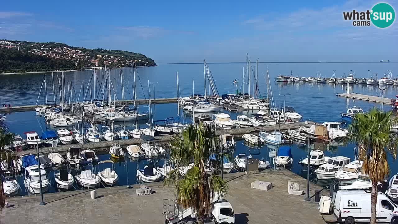 Webcam Capodistria – marina e lungo mare dall’Hotel Grand Koper