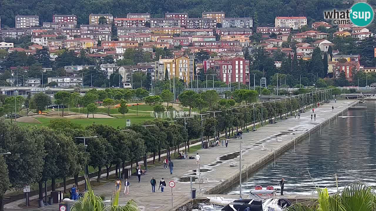 Webcam Koper – Panorama de la marina et de la promenade depuis le Grand Hotel Koper