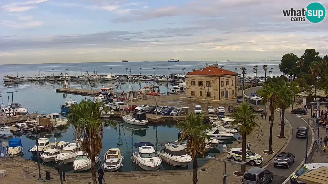 Web kamera Koper – marina i promenada – hotel Grand Koper