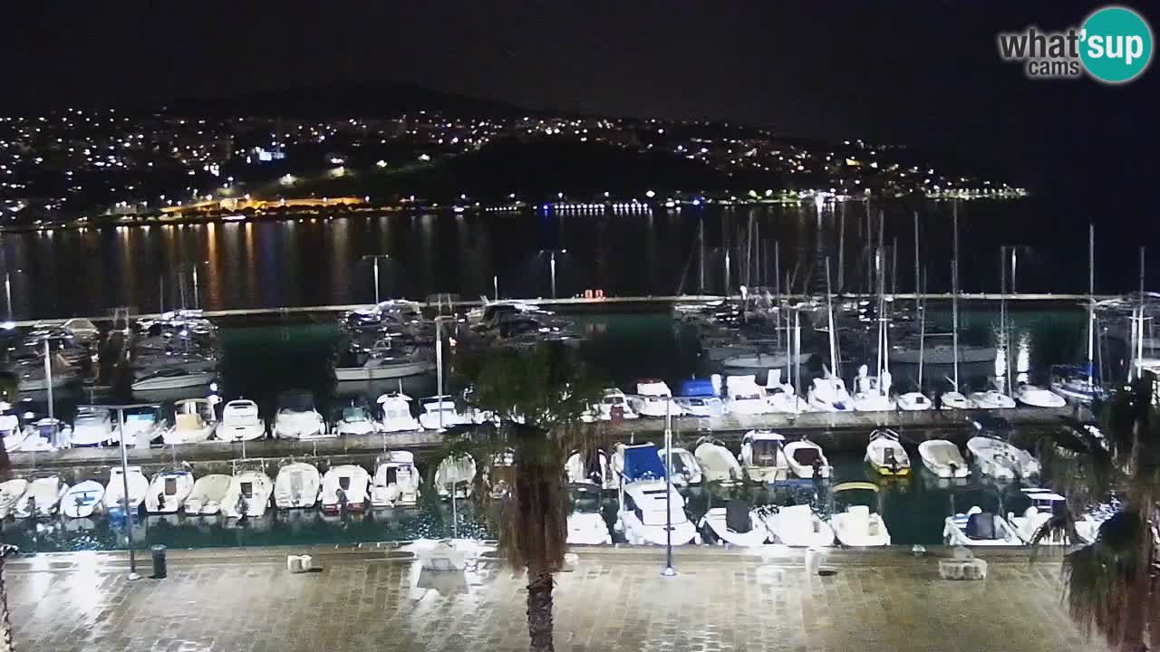 Webcam Koper – Panorama of the marina and promenade from the Grand Hotel Koper