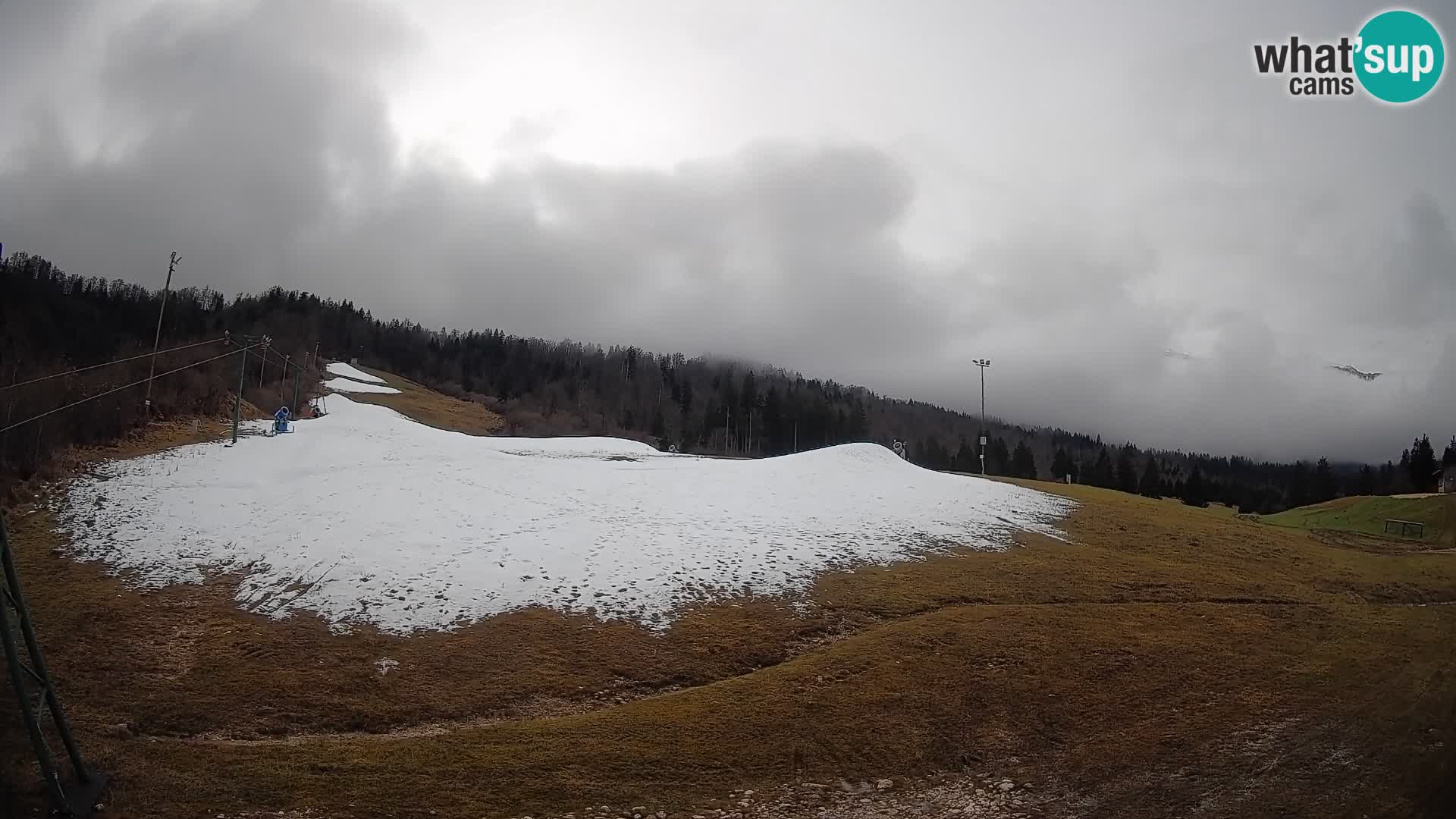 Web kamera Kozji Hrbet – Pogled uživo sa skijališta u Bohinjska Bistrica