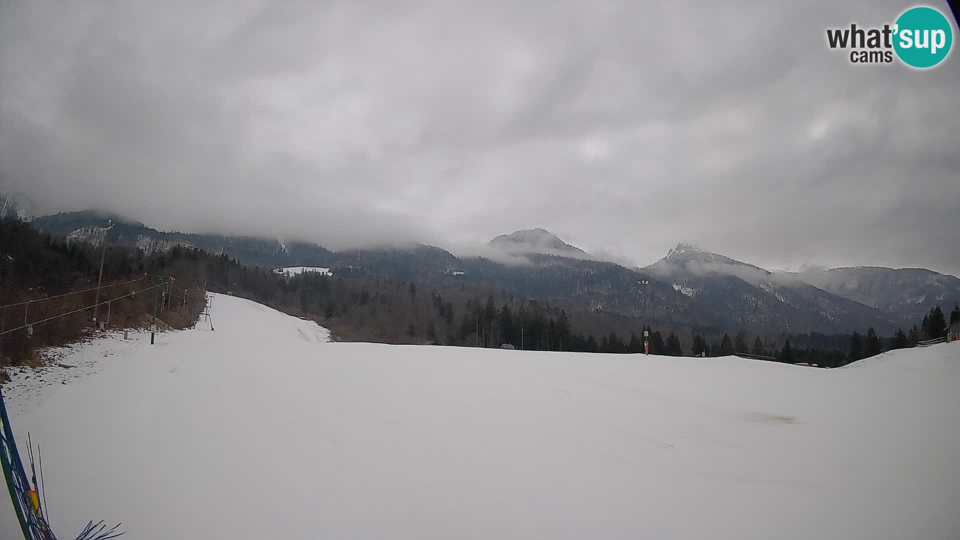 Webcam Kozji Hrbet – Liveblick von der Skistation in Bohinjska Bistrica