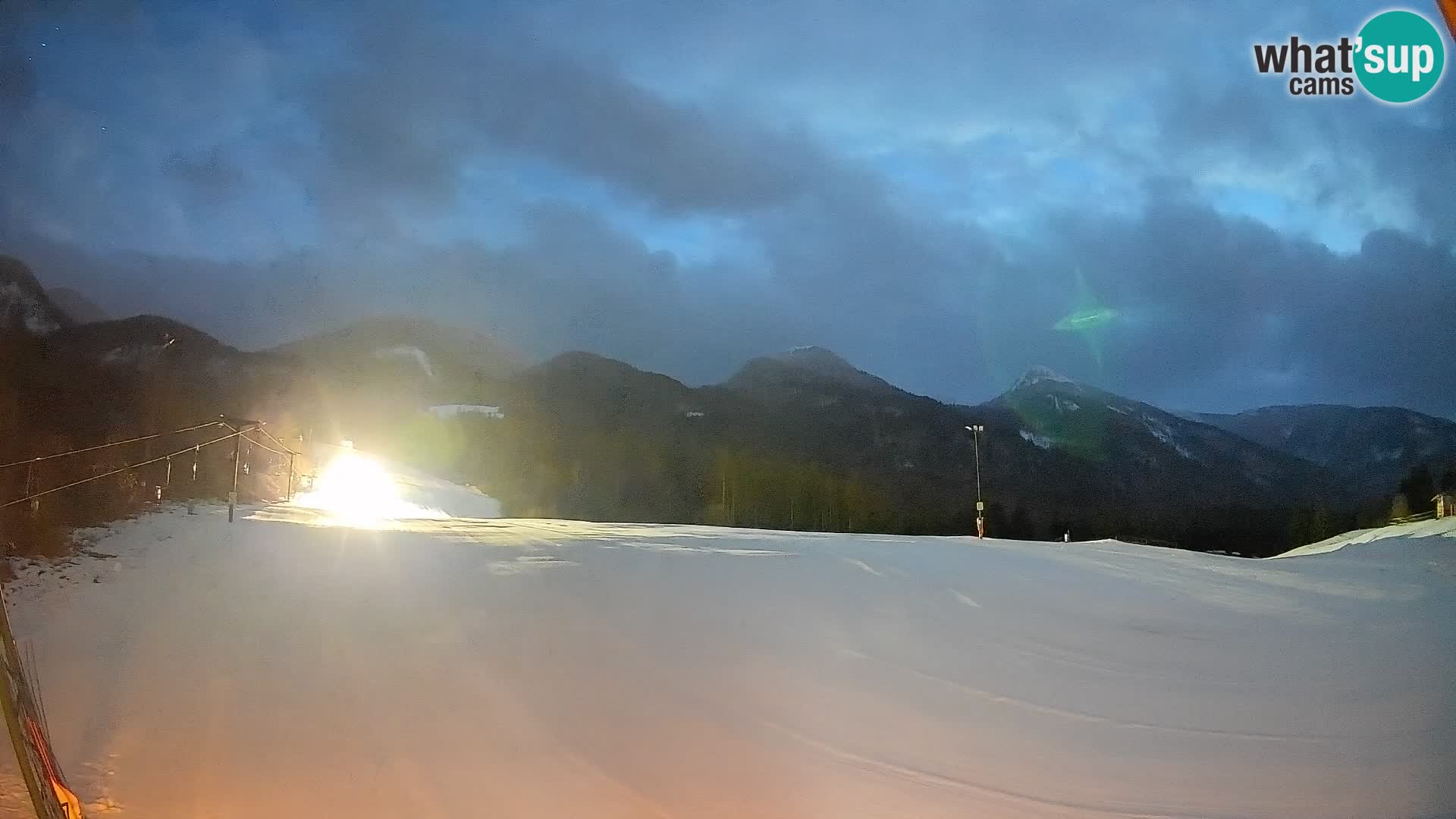 Webcam Kozji Hrbet – Liveblick von der Skistation in Bohinjska Bistrica