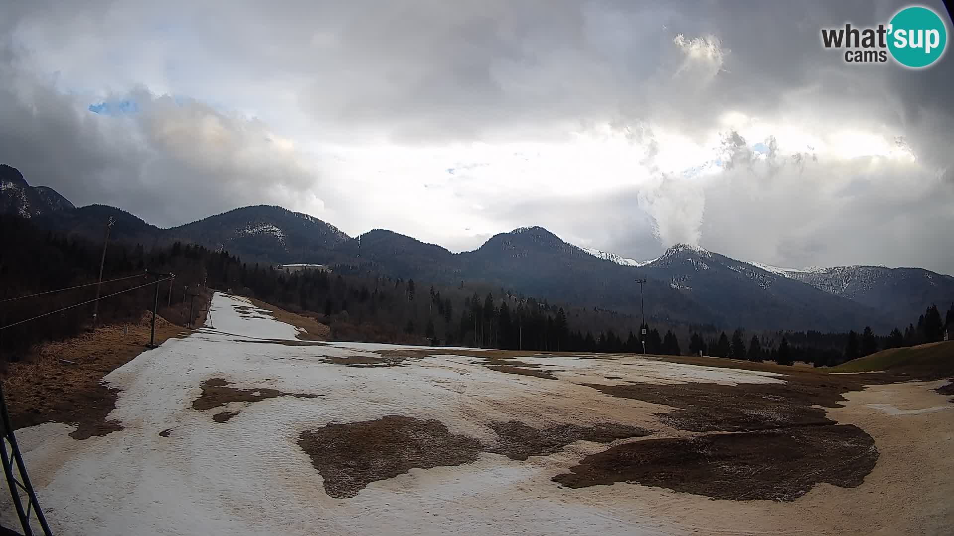 Webcam Kozji Hrbet – Live View from the Ski Station in Bohinjska Bistrica