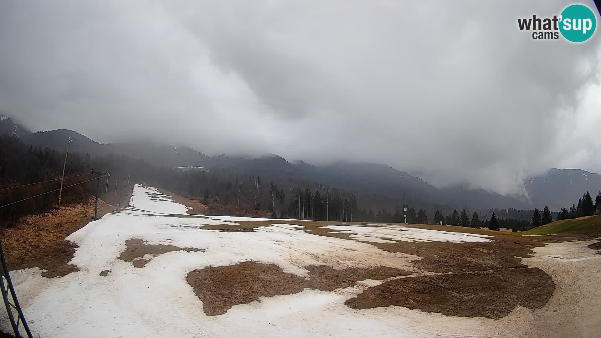 Webcam Kozji Hrbet – Live View from the Ski Station in Bohinjska Bistrica