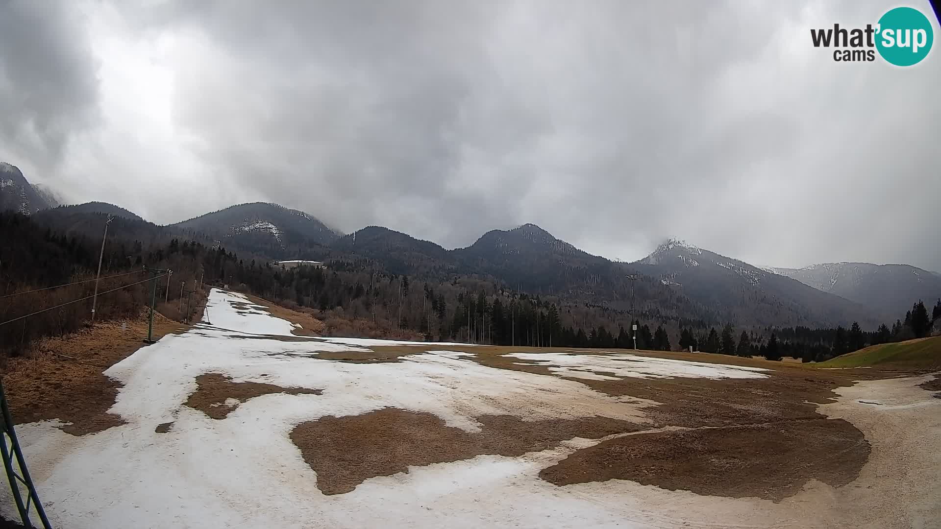 Web kamera Kozji Hrbet – Pogled uživo sa skijališta u Bohinjska Bistrica