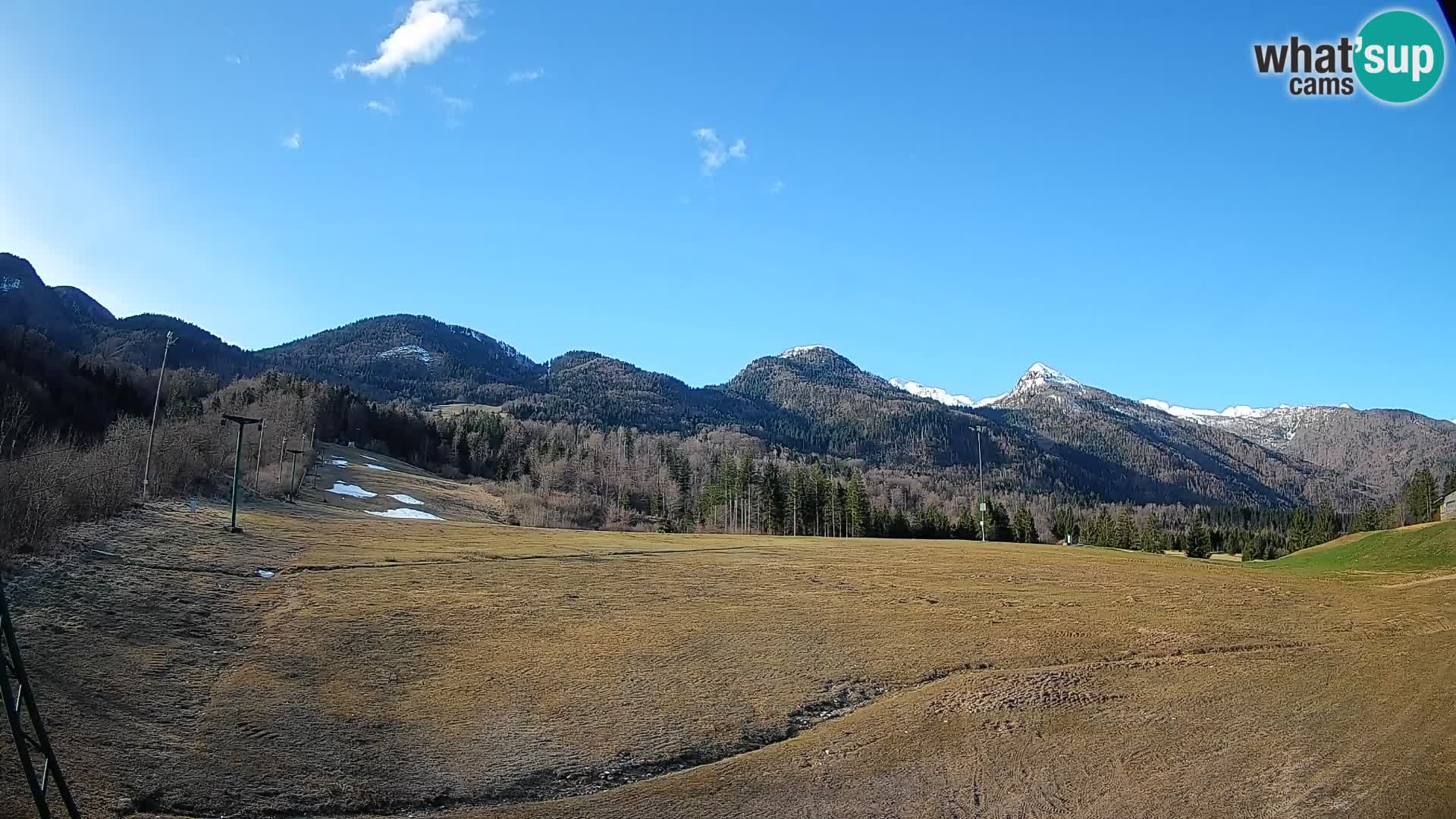 Webcam Kozji Hrbet – Live View from the Ski Station in Bohinjska Bistrica