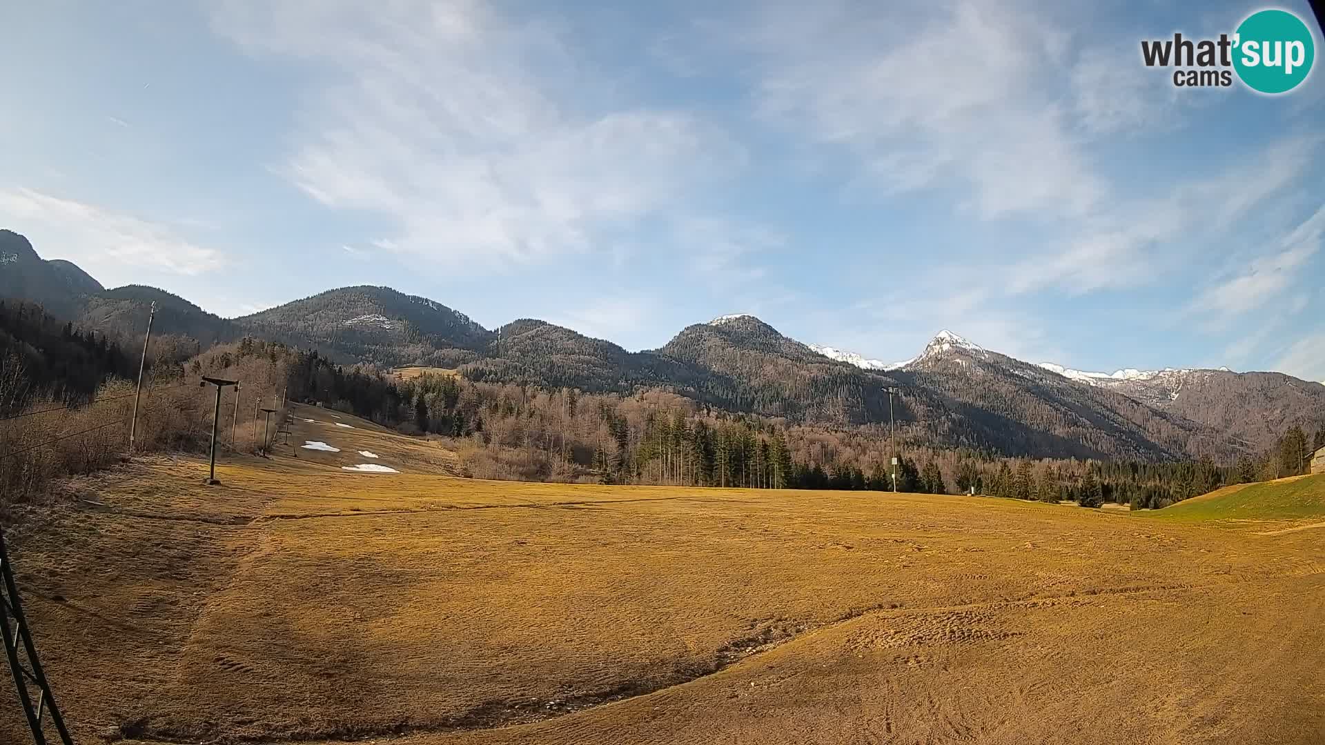 Webcam Kozji Hrbet – Vue en direct depuis la station de ski de Bohinjska Bistrica