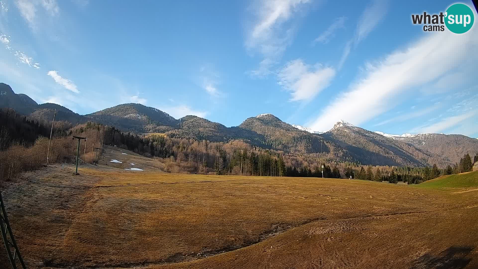Web kamera Kozji Hrbet – Pogled uživo sa skijališta u Bohinjska Bistrica