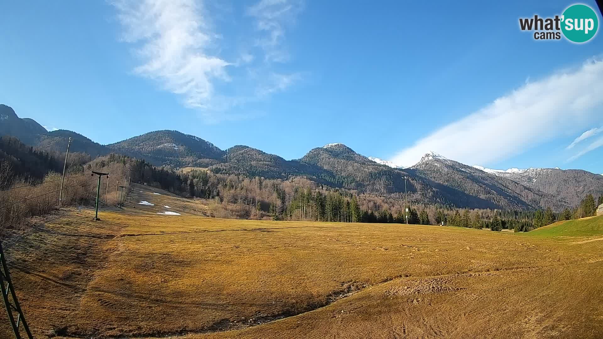 Webcam Kozji Hrbet – Vue en direct depuis la station de ski de Bohinjska Bistrica