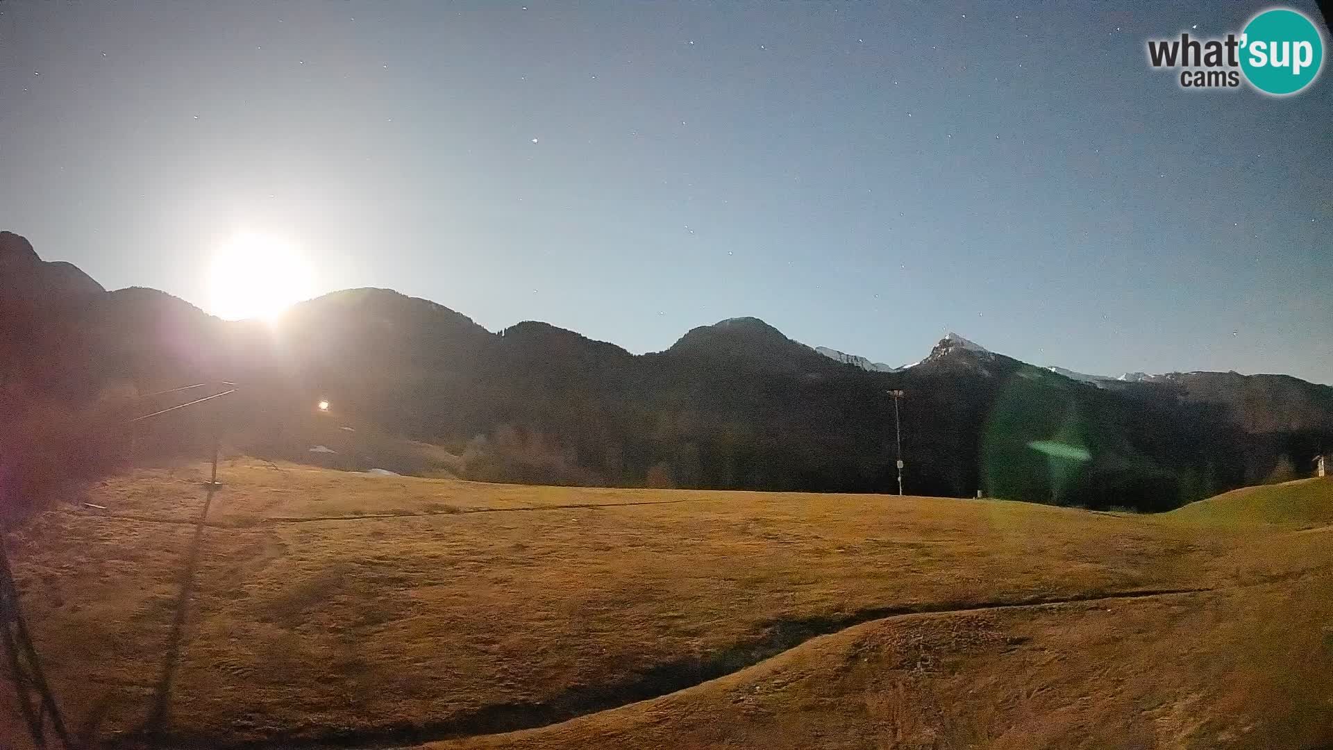 Webcam Kozji Hrbet – Liveblick von der Skistation in Bohinjska Bistrica