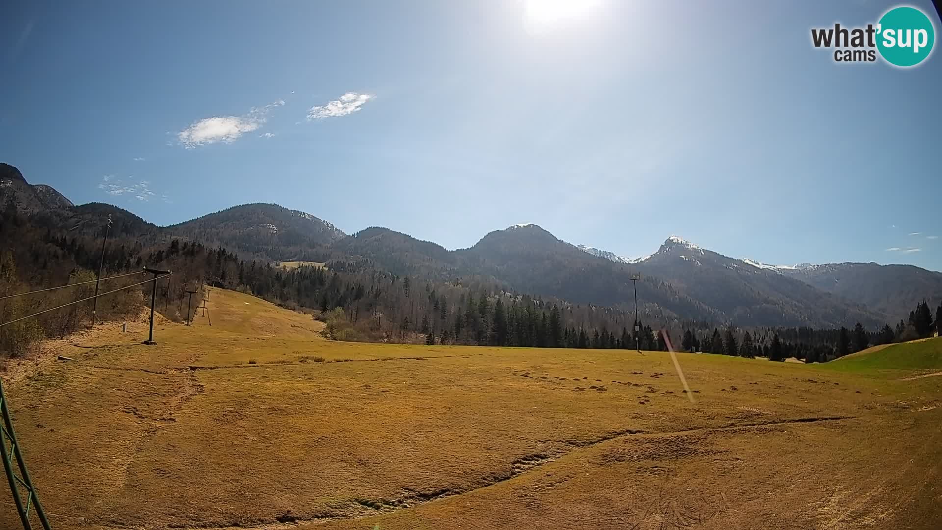 Web kamera Kozji Hrbet – Pogled uživo sa skijališta u Bohinjska Bistrica