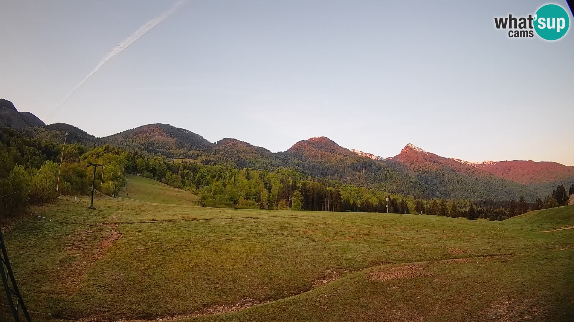 Web kamera Kozji Hrbet – Pogled uživo sa skijališta u Bohinjska Bistrica