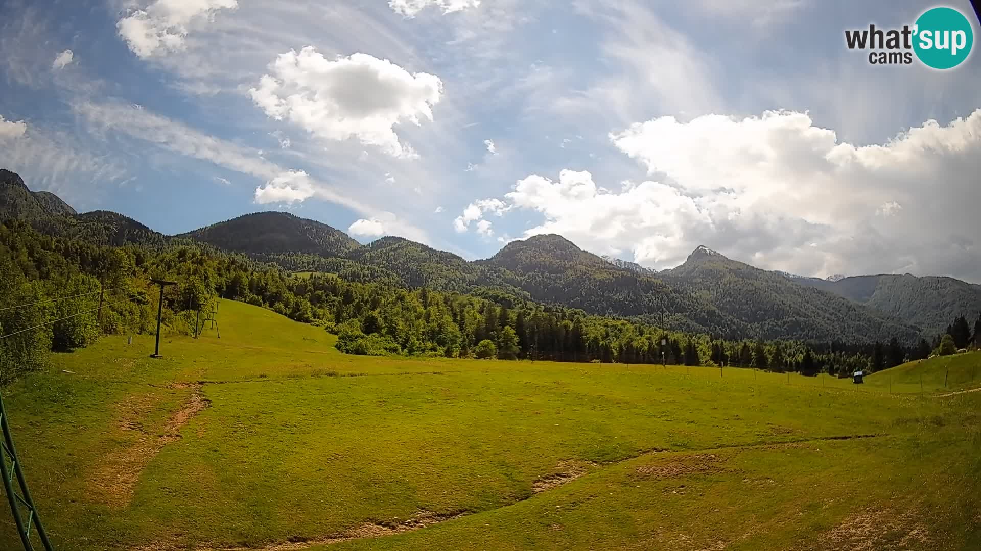Cámara web Kozji Hrbet – Vista en vivo desde la estación de esquí de Bohinjska Bistrica