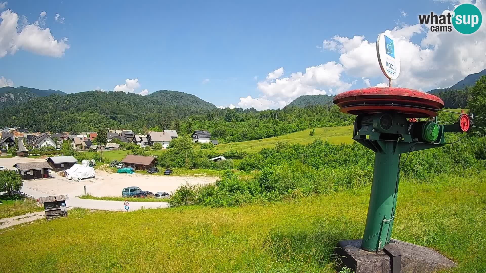 Webcam Kozji Hrbet – Vista live dalla stazione sciistica di Bohinjska Bistrica