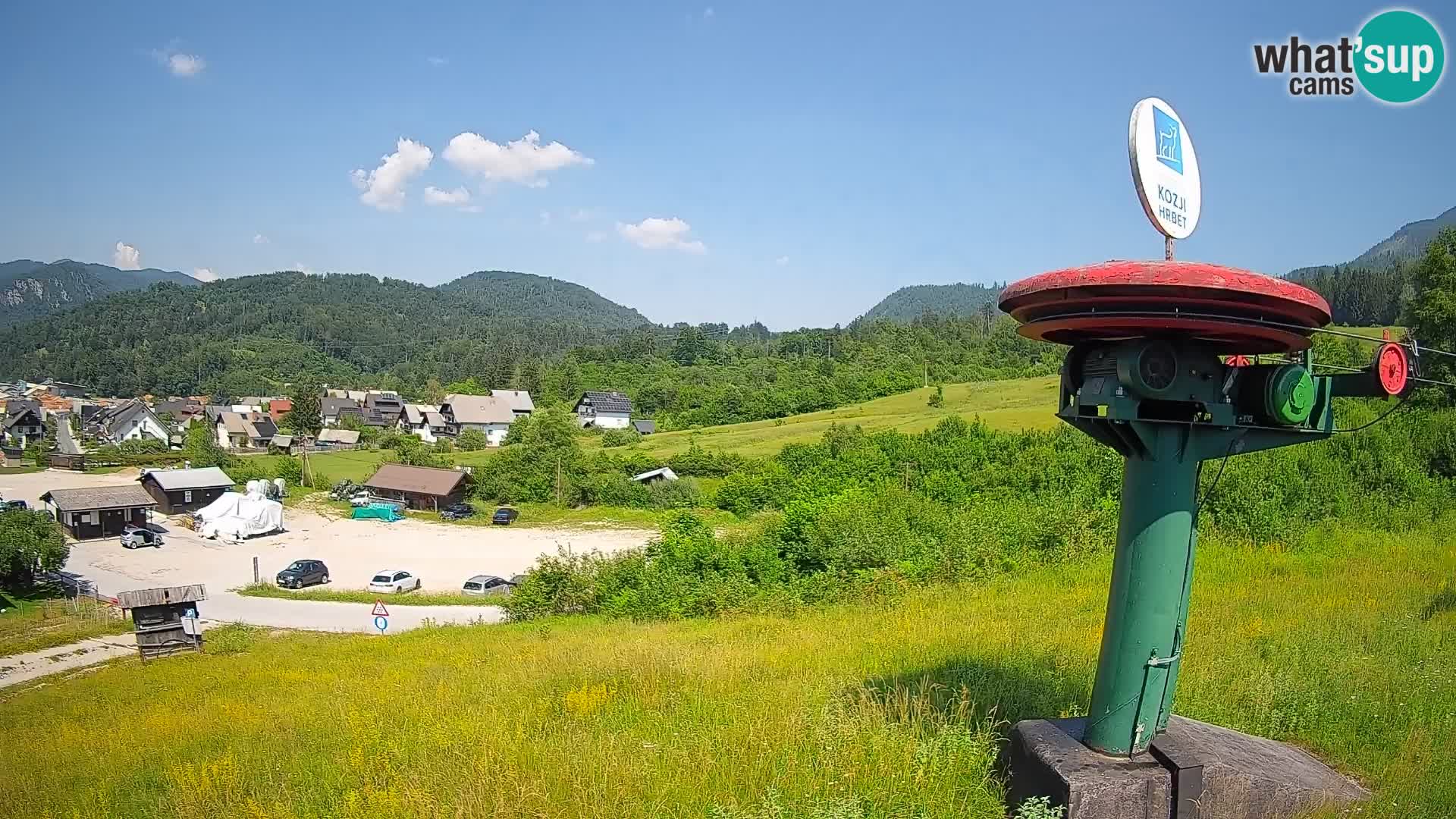 Webcam Kozji Hrbet – Vista live dalla stazione sciistica di Bohinjska Bistrica