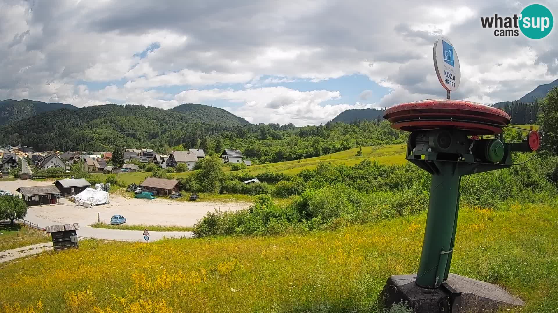 Web kamera Kozji Hrbet – Pogled uživo sa skijališta u Bohinjska Bistrica