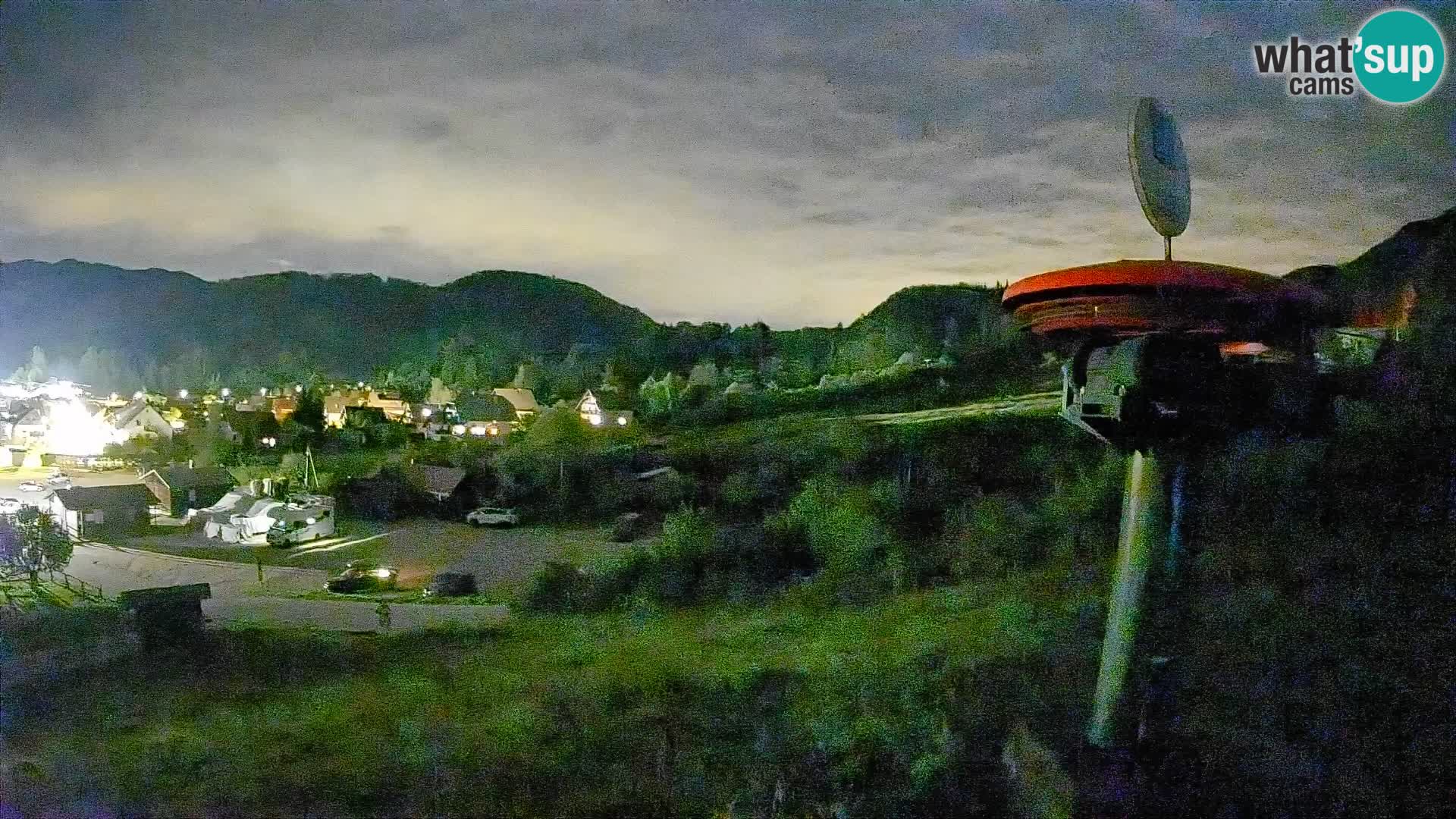 Web kamera Kozji Hrbet – Pogled uživo sa skijališta u Bohinjska Bistrica