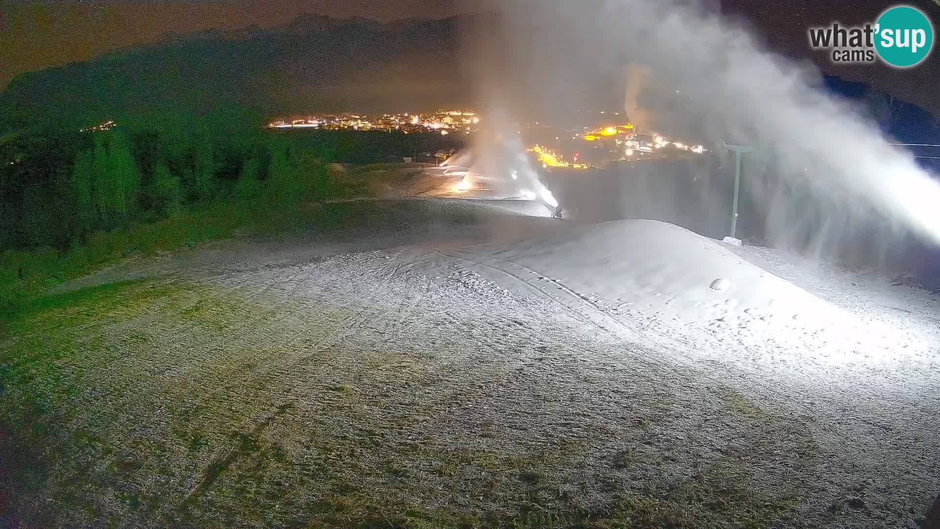 Kamera uživo Bohinjska Bistrica – Pogled u stvarnom vremenu sa skijališta Kozji Hrbet