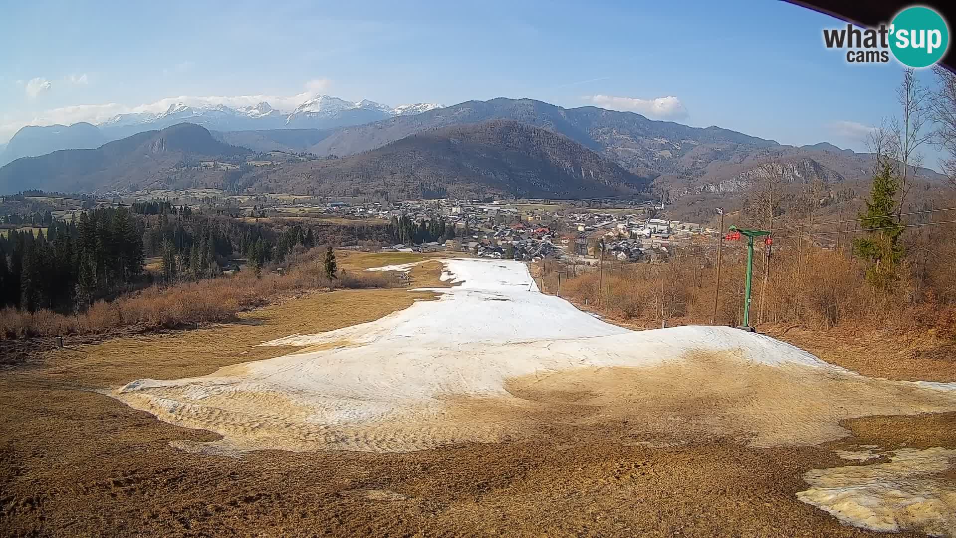 Kamera uživo Bohinjska Bistrica – Pogled u stvarnom vremenu sa skijališta Kozji Hrbet