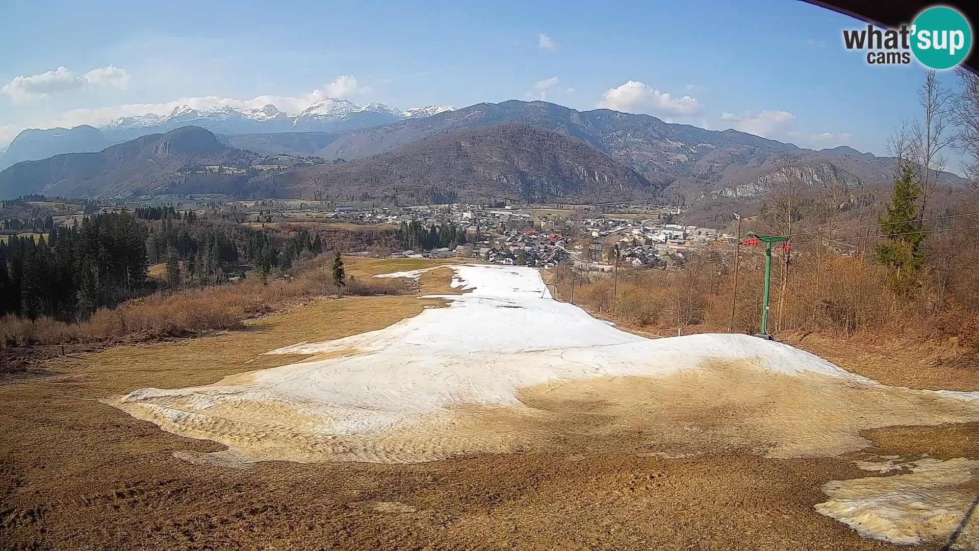 Kamera uživo Bohinjska Bistrica – Pogled u stvarnom vremenu sa skijališta Kozji Hrbet