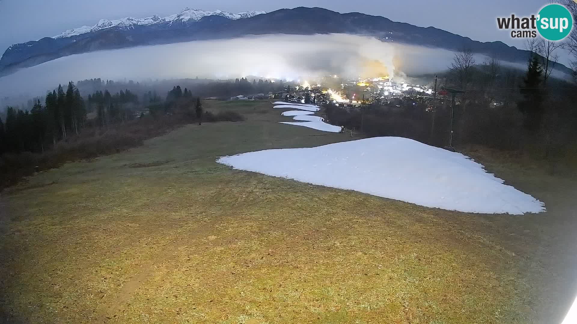 Spletna kamera Bohinjska Bistrica – Pogled v živo s smučišča Kozji Hrbet
