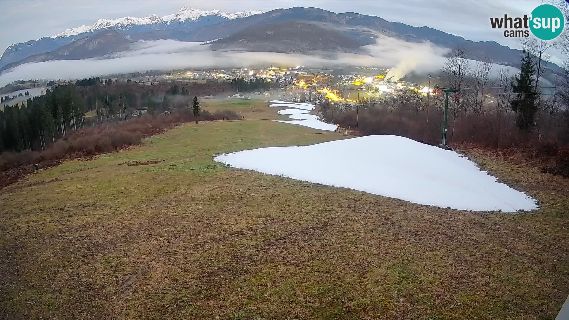 Spletna kamera Bohinjska Bistrica – Pogled v živo s smučišča Kozji Hrbet