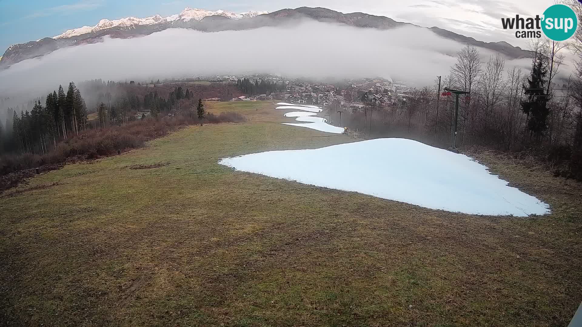 Spletna kamera Bohinjska Bistrica – Pogled v živo s smučišča Kozji Hrbet