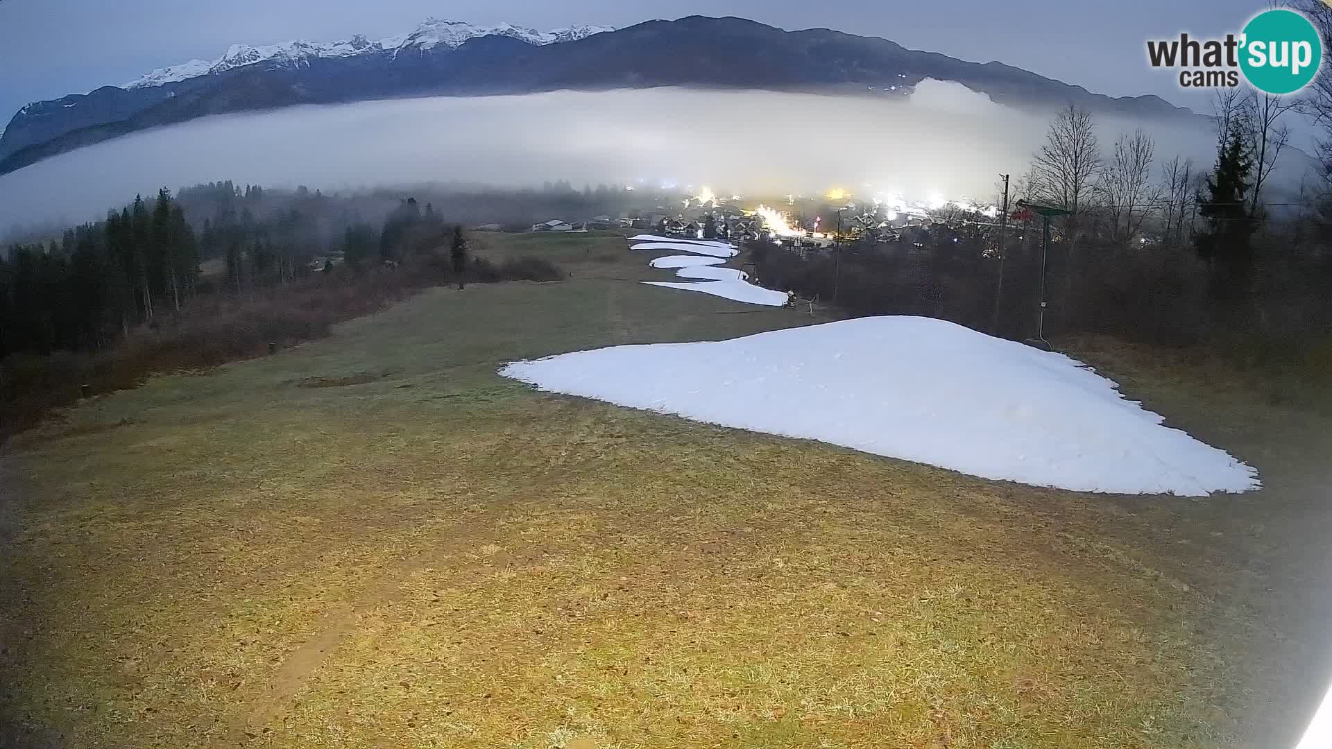 Kamera uživo Bohinjska Bistrica – Pogled u stvarnom vremenu sa skijališta Kozji Hrbet