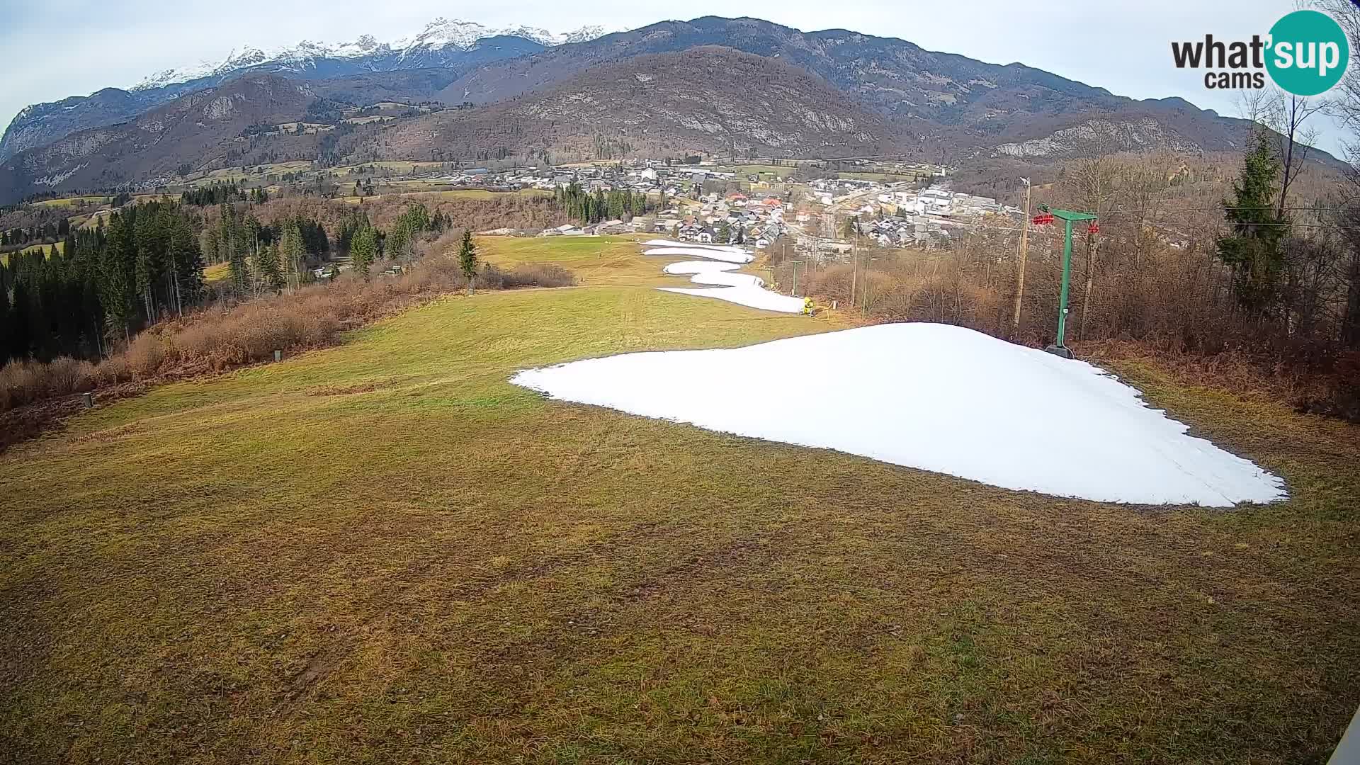 Kamera uživo Bohinjska Bistrica – Pogled u stvarnom vremenu sa skijališta Kozji Hrbet