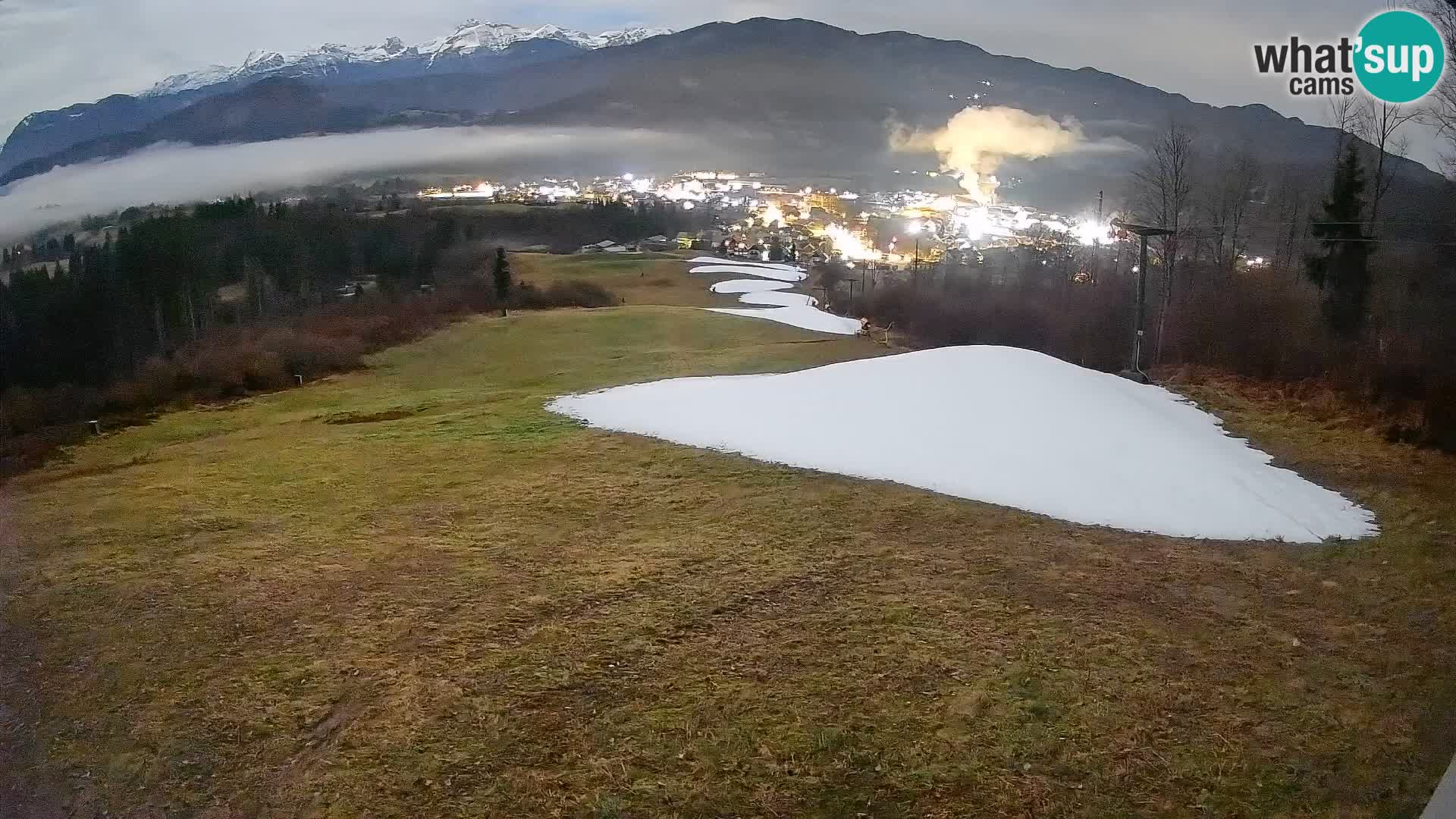 Kamera uživo Bohinjska Bistrica – Pogled u stvarnom vremenu sa skijališta Kozji Hrbet
