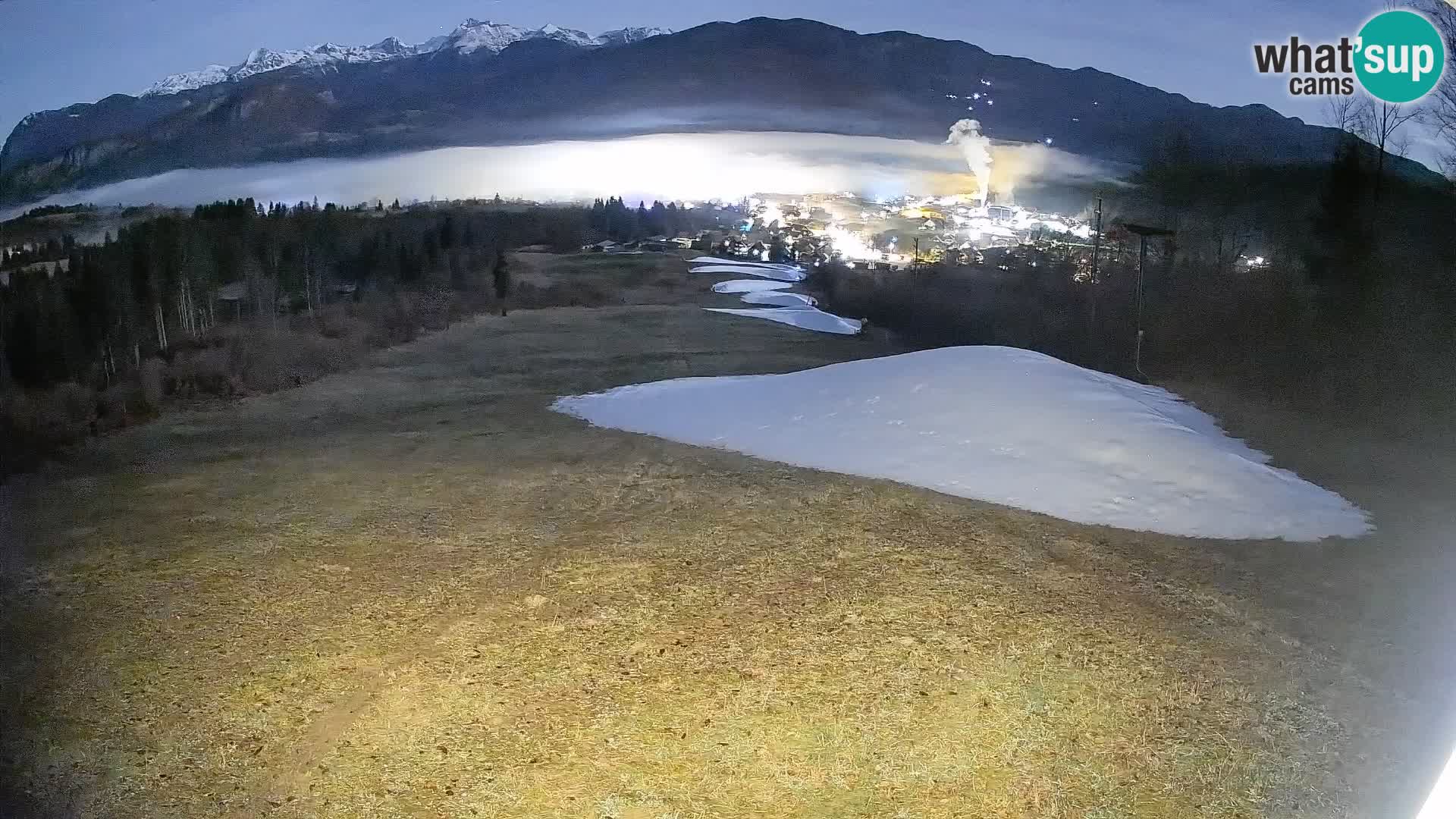 Kamera uživo Bohinjska Bistrica – Pogled u stvarnom vremenu sa skijališta Kozji Hrbet