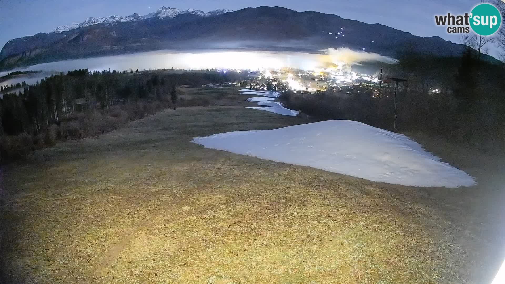 Spletna kamera Bohinjska Bistrica – Pogled v živo s smučišča Kozji Hrbet