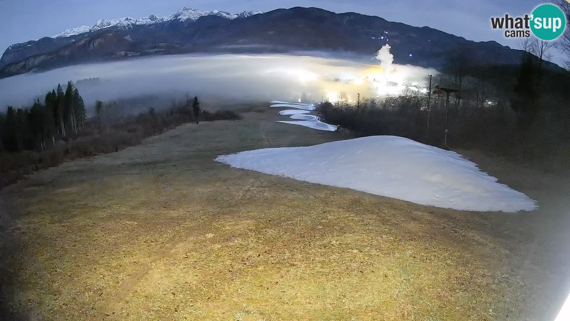 Kamera uživo Bohinjska Bistrica – Pogled u stvarnom vremenu sa skijališta Kozji Hrbet