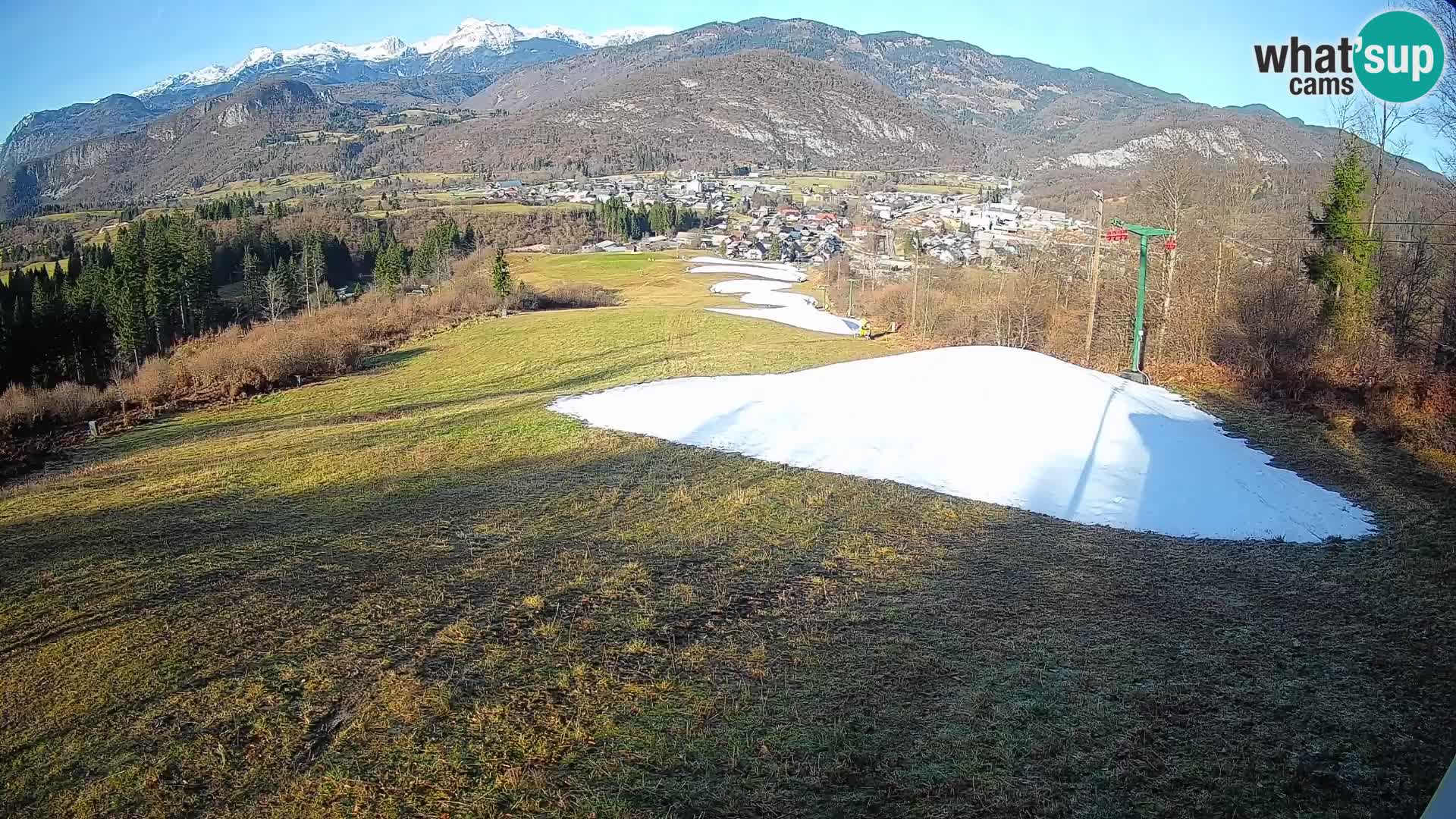 Kamera uživo Bohinjska Bistrica – Pogled u stvarnom vremenu sa skijališta Kozji Hrbet