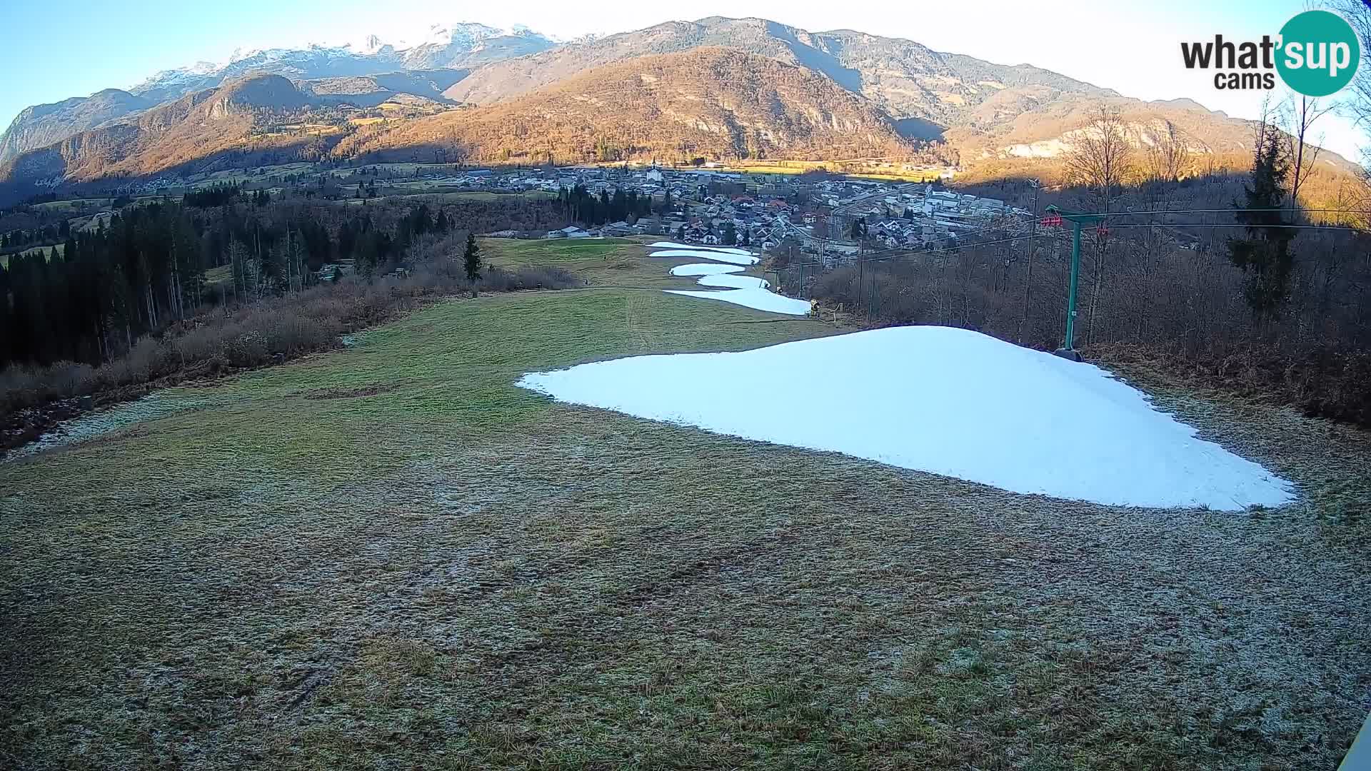 Kamera uživo Bohinjska Bistrica – Pogled u stvarnom vremenu sa skijališta Kozji Hrbet
