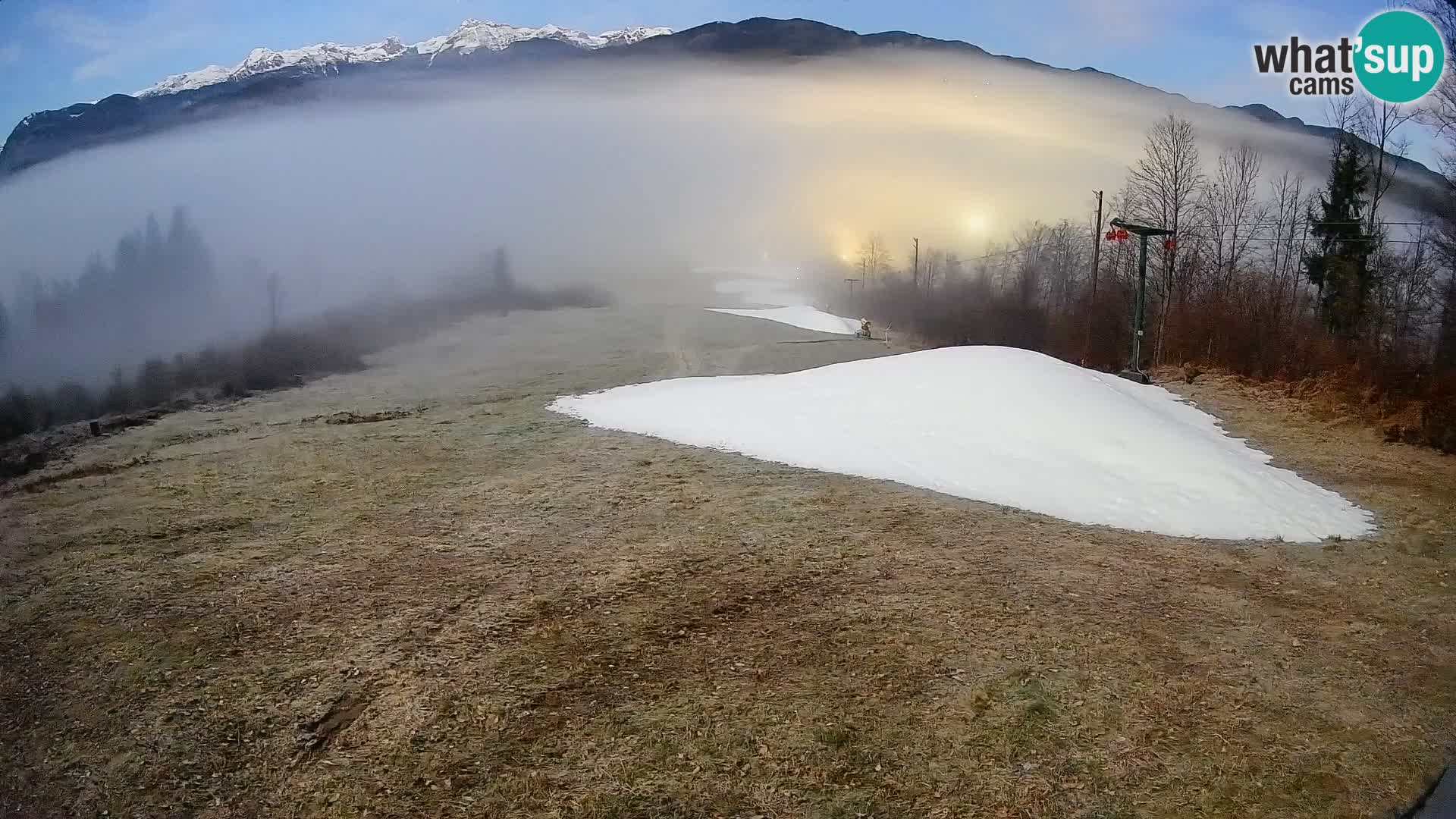 Kamera uživo Bohinjska Bistrica – Pogled u stvarnom vremenu sa skijališta Kozji Hrbet