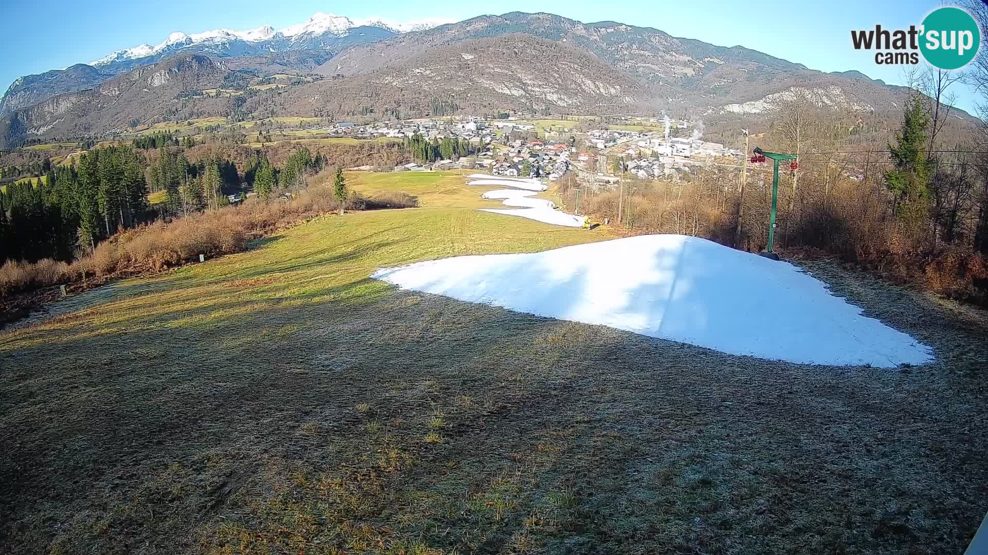 Kamera uživo Bohinjska Bistrica – Pogled u stvarnom vremenu sa skijališta Kozji Hrbet