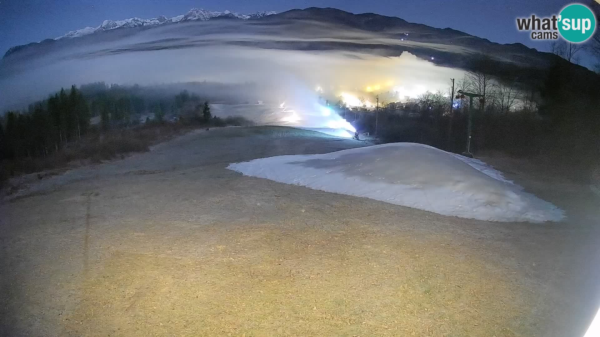 Kamera uživo Bohinjska Bistrica – Pogled u stvarnom vremenu sa skijališta Kozji Hrbet