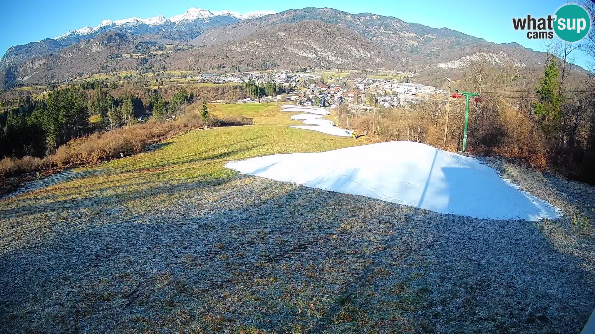 Kamera uživo Bohinjska Bistrica – Pogled u stvarnom vremenu sa skijališta Kozji Hrbet