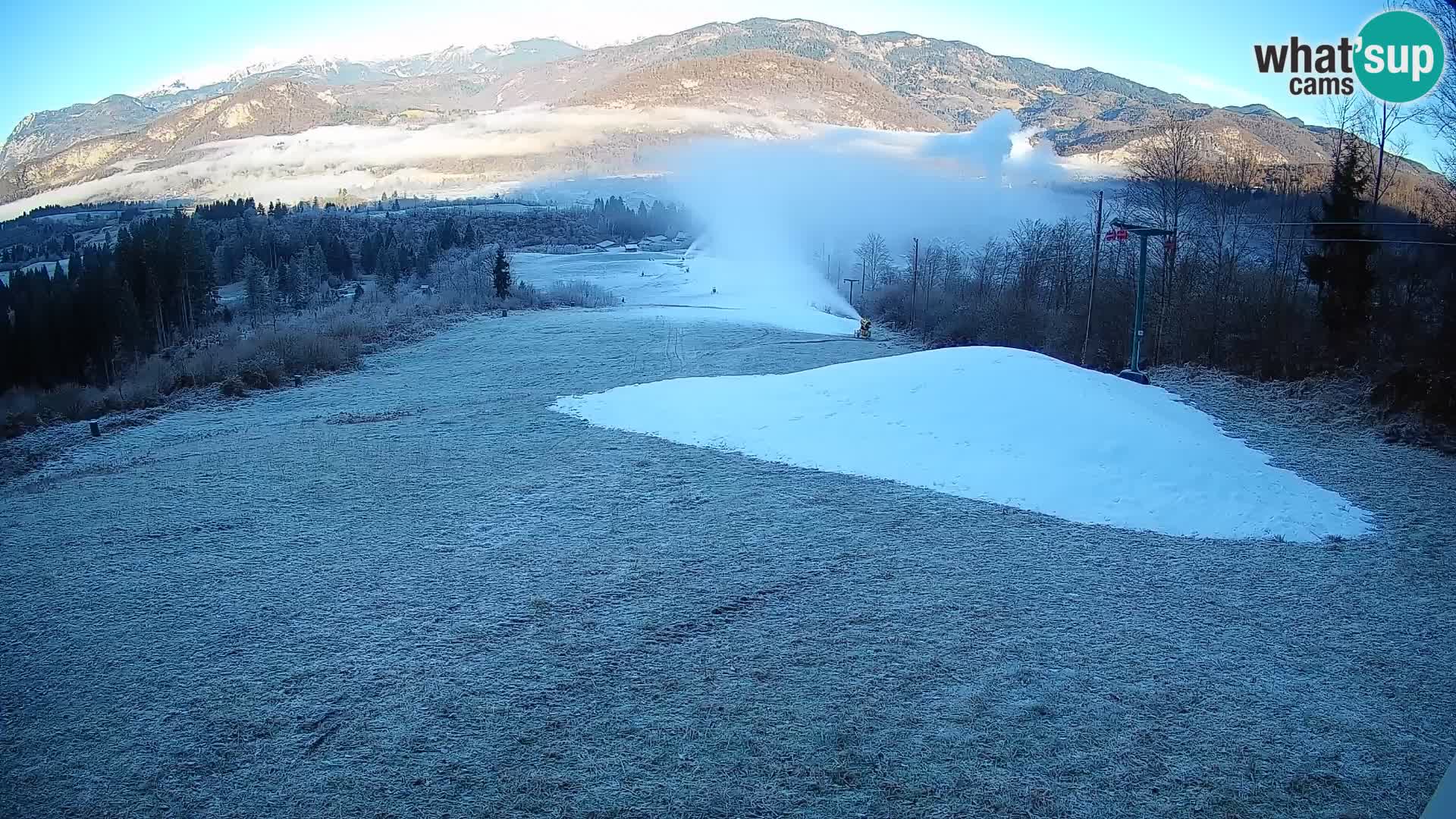 Kamera uživo Bohinjska Bistrica – Pogled u stvarnom vremenu sa skijališta Kozji Hrbet